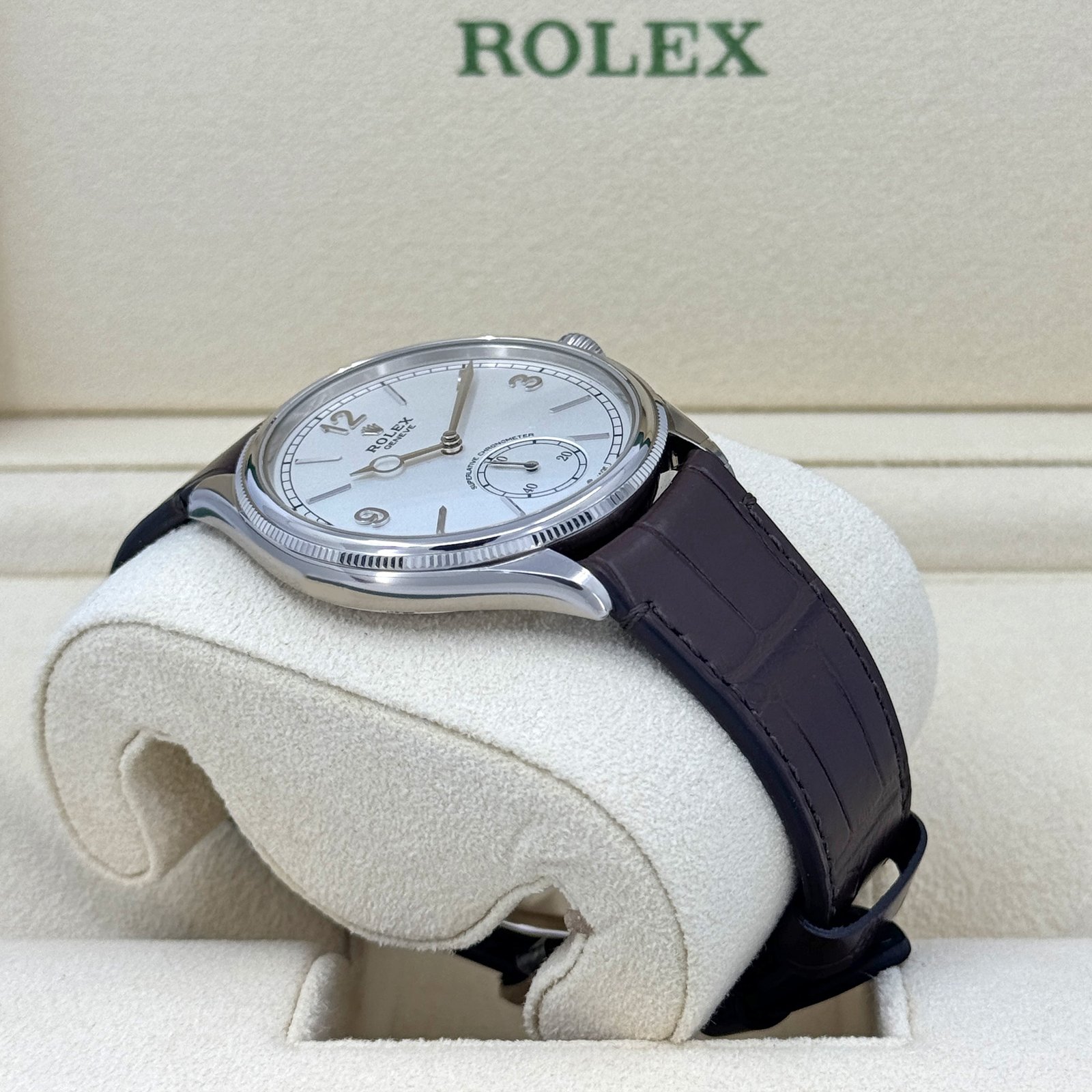rolex perpetual 1908, 39mm, 18k white gold, ref# 52509 0006 rolex perpetual 1908, 39mm, 18k white gold, ref# 52509 0006