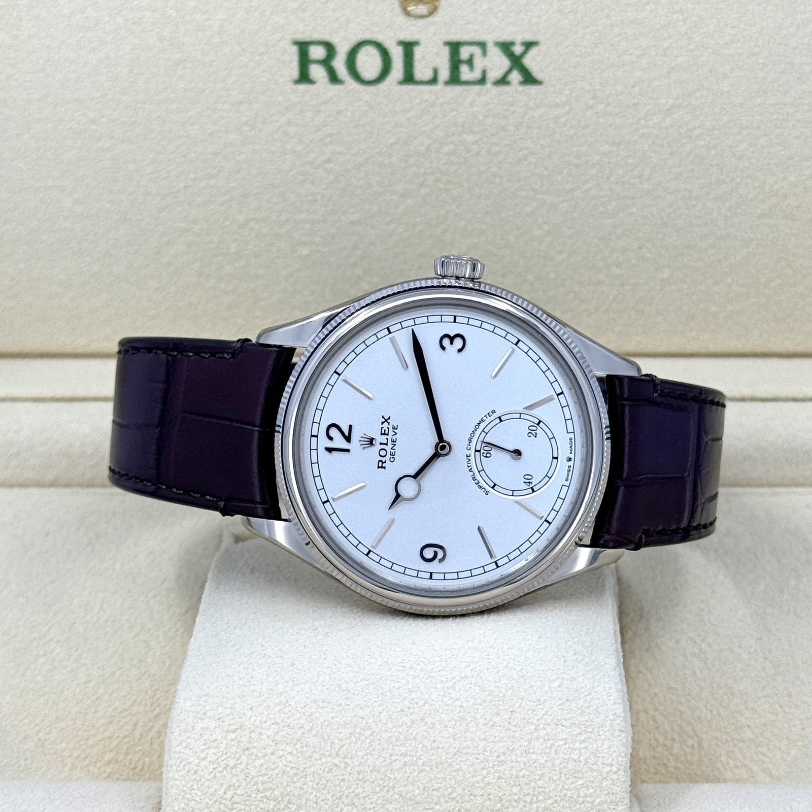 rolex perpetual 1908, 39mm, 18k white gold, ref# 52509 0006 rolex perpetual 1908, 39mm, 18k white gold, ref# 52509 0006