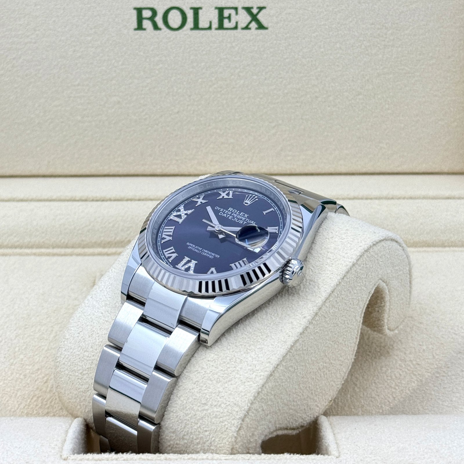 rolex datejust 36, stainless steel and 18k white gold, 36mm, ref# 126234 0022 rolex datejust 36, stainless steel and 18k white gold, 36mm, ref# 126234 0022