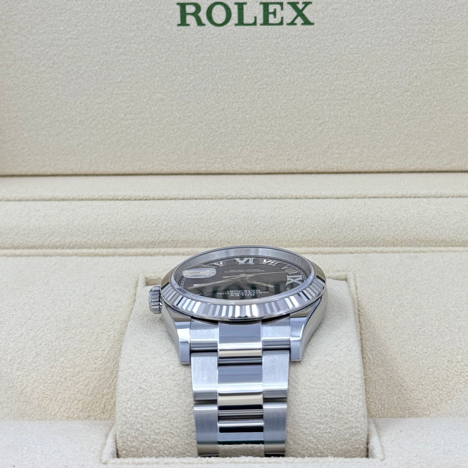 rolex datejust 36, stainless steel and 18k white gold, 36mm, ref# 126234 0022 rolex datejust 36, stainless steel and 18k white gold, 36mm, ref# 126234 0022