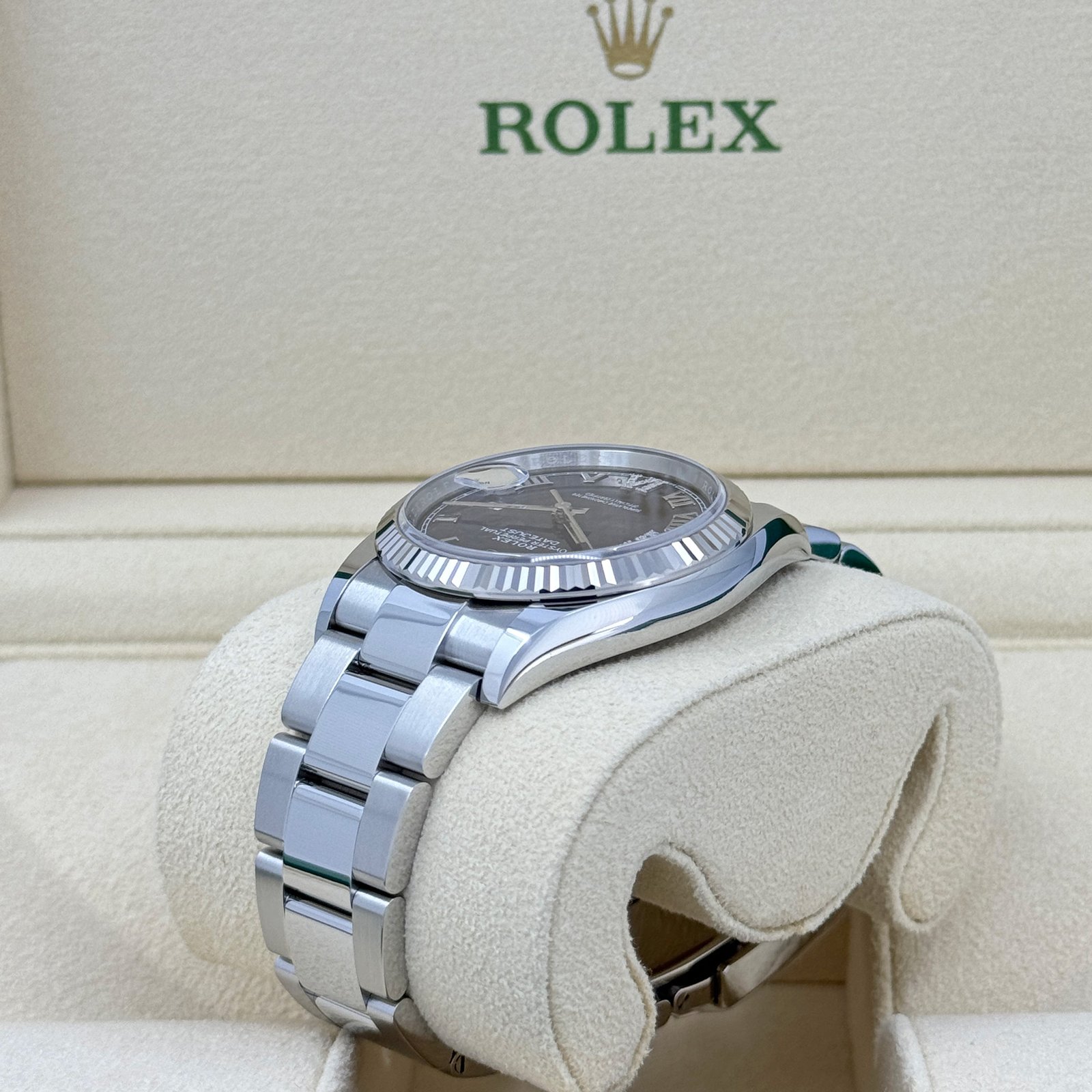 rolex datejust 36, stainless steel and 18k white gold, 36mm, ref# 126234 0022 rolex datejust 36, stainless steel and 18k white gold, 36mm, ref# 126234 0022