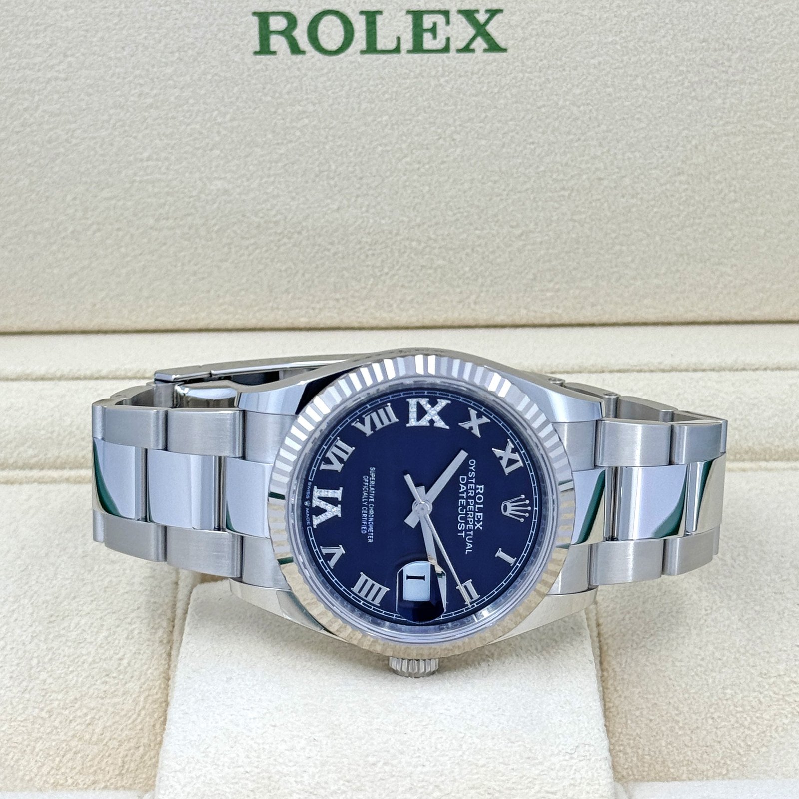 rolex datejust 36, stainless steel and 18k white gold, 36mm, ref# 126234 0022 rolex datejust 36, stainless steel and 18k white gold, 36mm, ref# 126234 0022