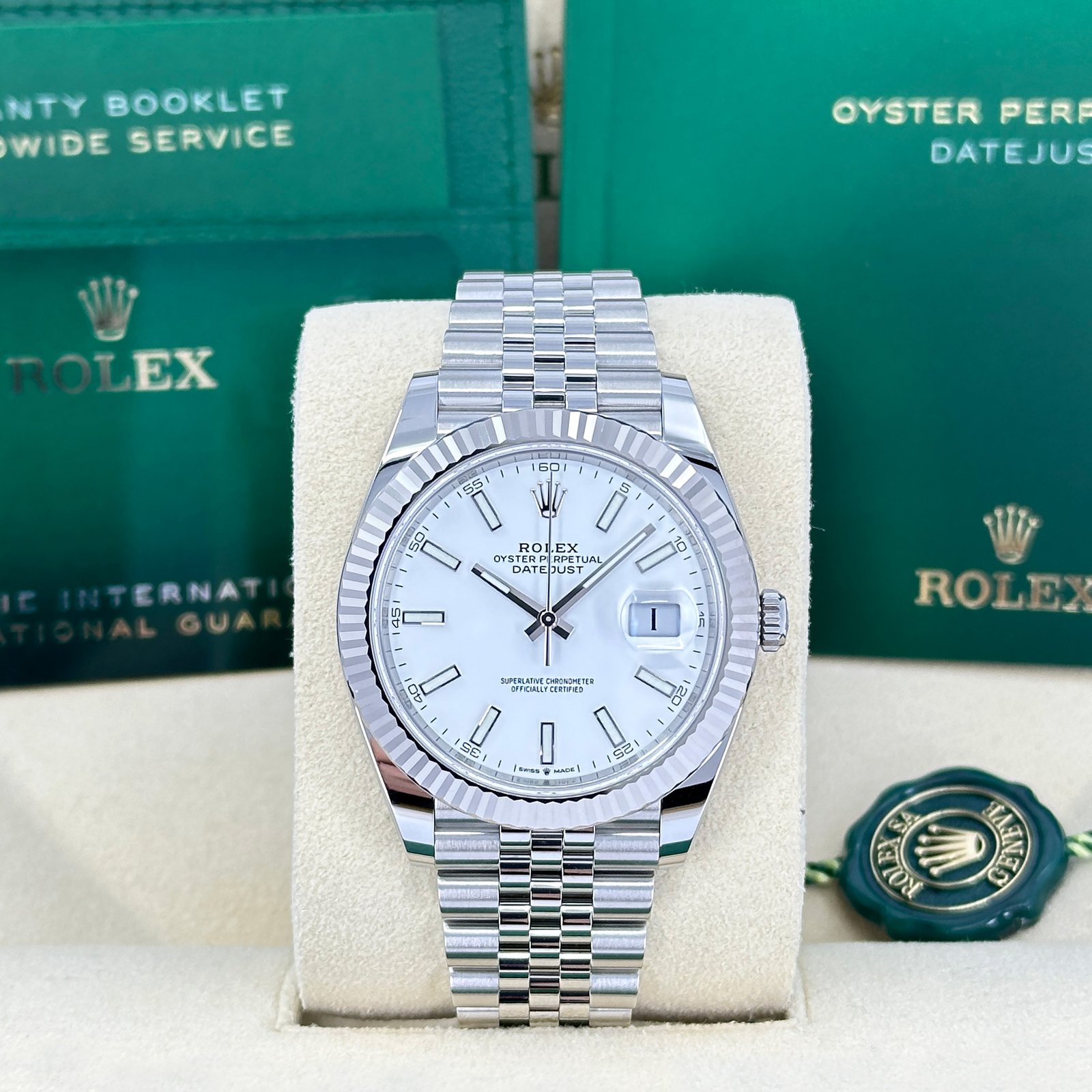 rolex datejust 41 oystersteel and 18k white gold 41 mm white dial, ref# 126334 0010 rolex datejust 41 oystersteel and 18k white gold 41 mm white dial, ref# 126334 0010