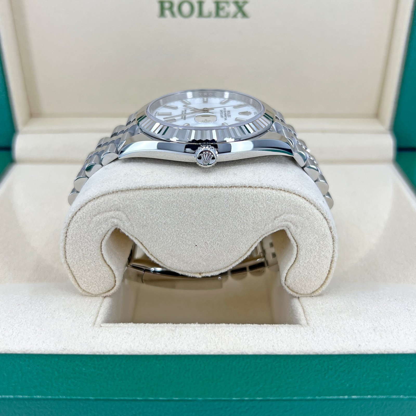 rolex datejust 41 oystersteel and 18k white gold 41 mm white dial, ref# 126334 0010 rolex datejust 41 oystersteel and 18k white gold 41 mm white dial, ref# 126334 0010