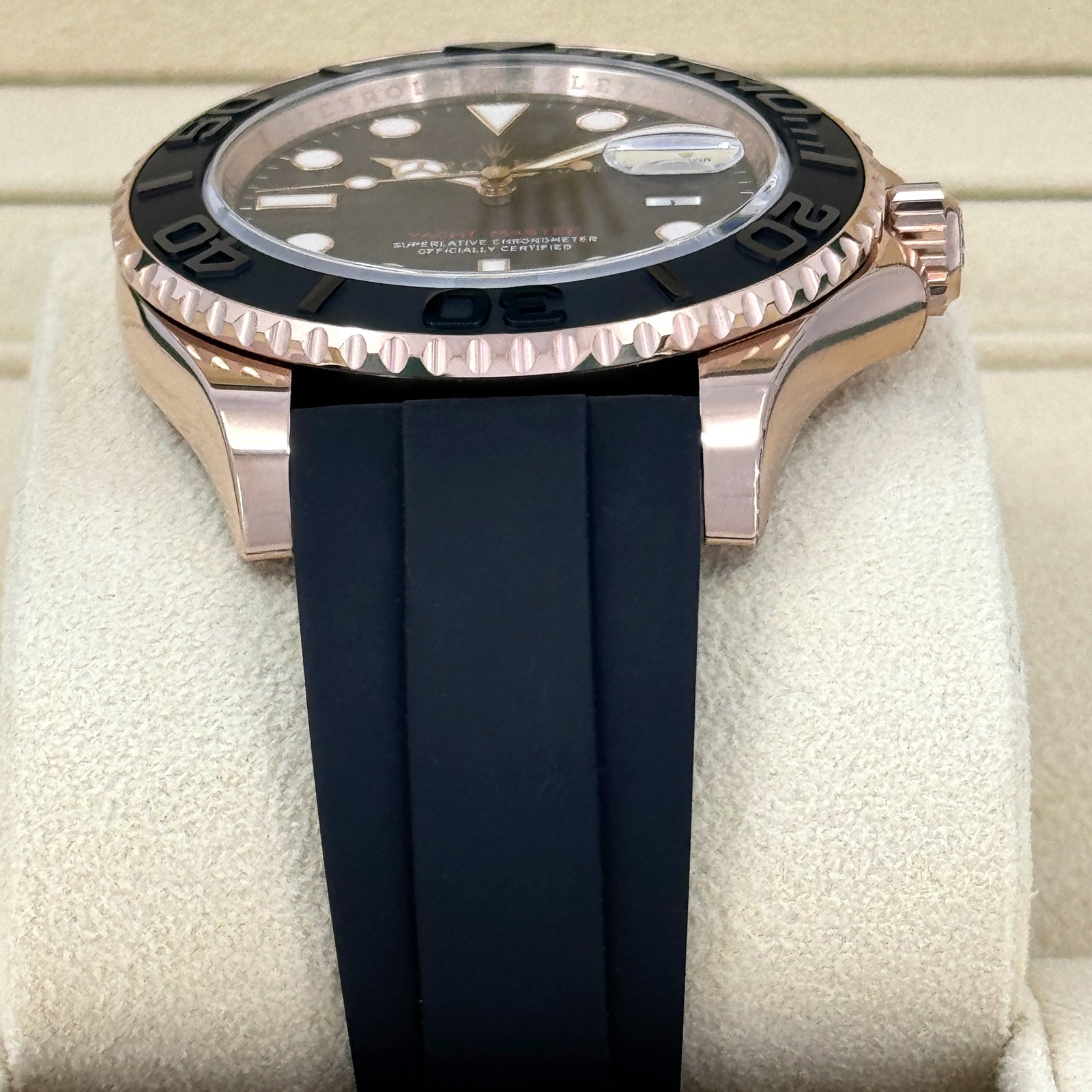 rolex yacht master 40, 18k everose gold, 40mm, ref# 126655 0002 rolex yacht master 40, 18k everose gold, 40mm, ref# 126655 0002