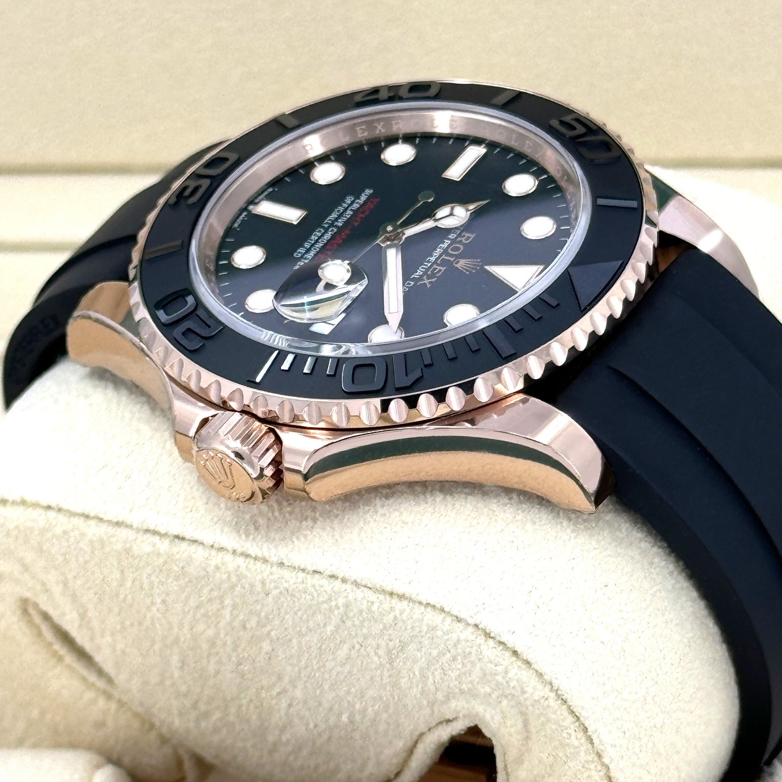rolex yacht master 40, 18k everose gold, 40mm, ref# 126655 0002 rolex yacht master 40, 18k everose gold, 40mm, ref# 126655 0002
