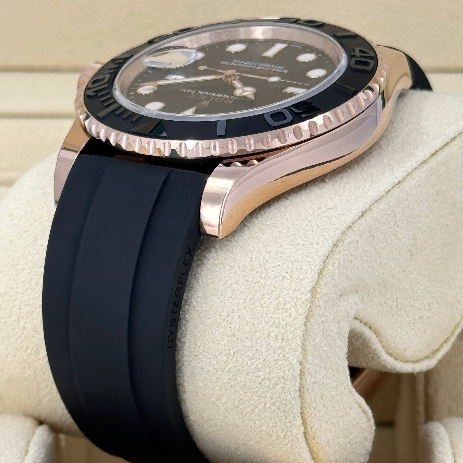 rolex yacht master 40, 18k everose gold, 40mm, ref# 126655 0002 rolex yacht master 40, 18k everose gold, 40mm, ref# 126655 0002