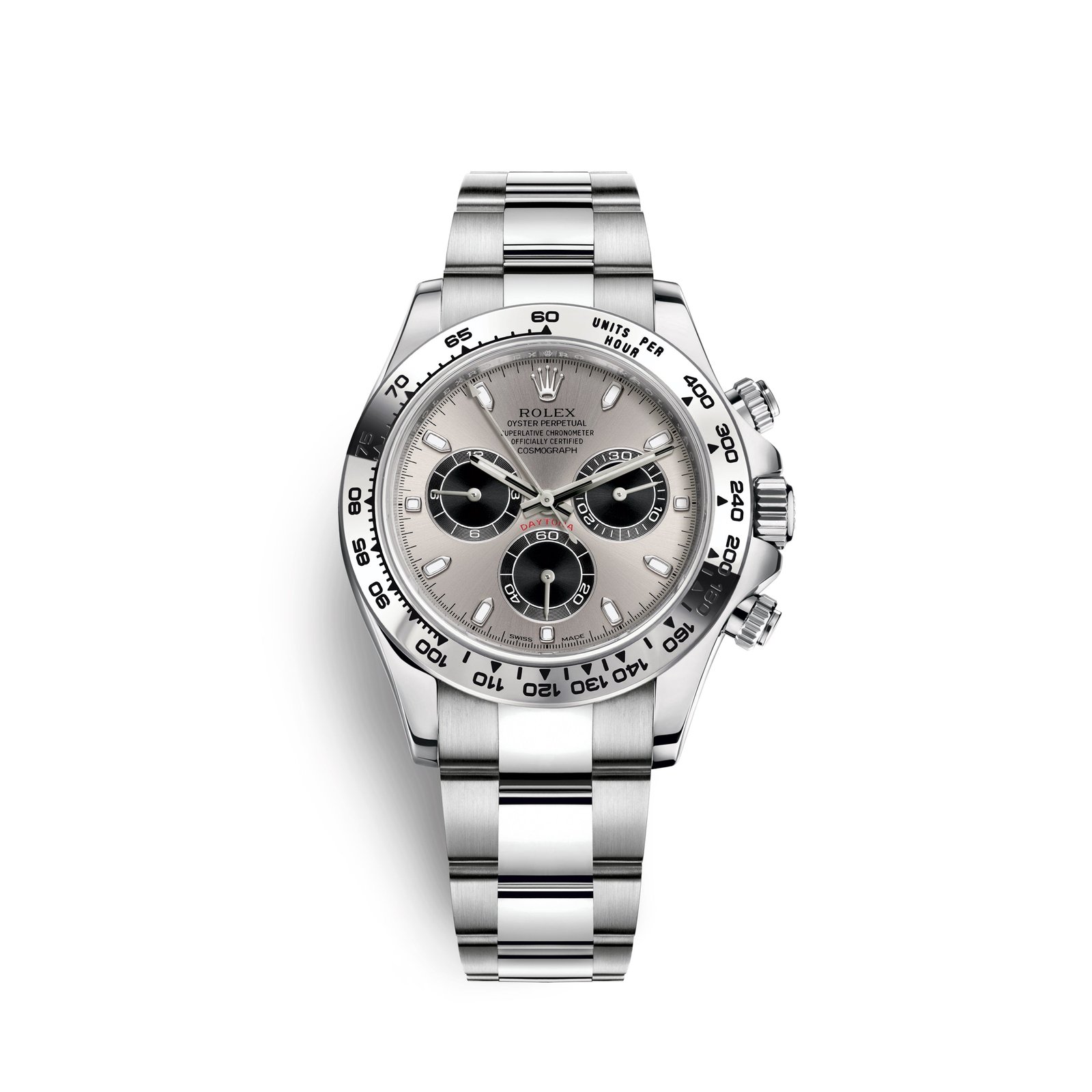 rolex cosmograph daytona, 18k white gold, 40mm, ref# 116509 0072
