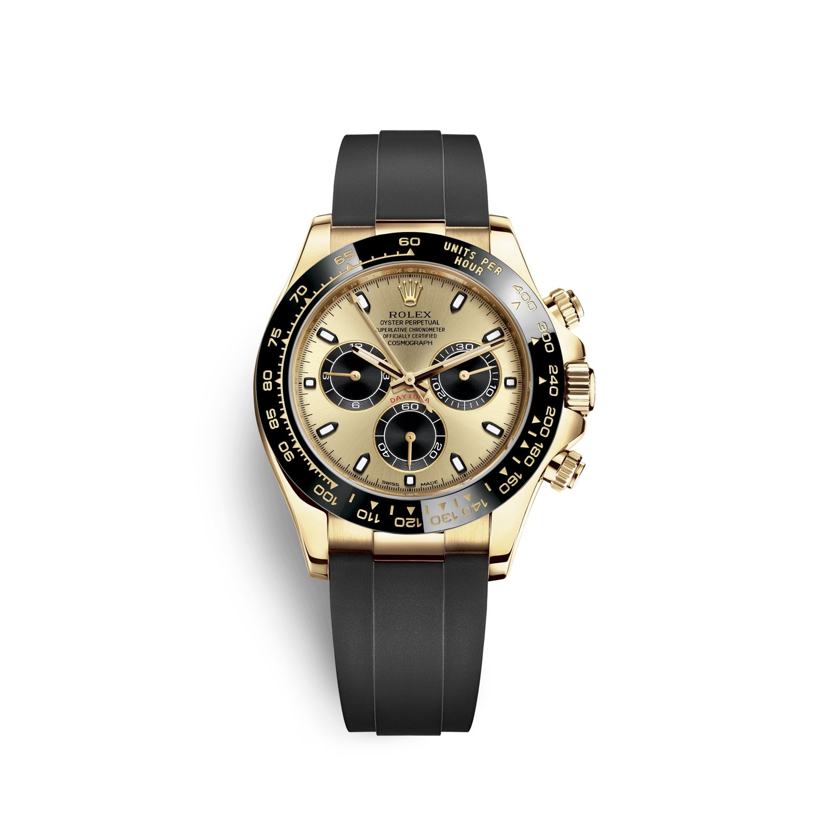 rolex cosmograph daytona, 18k yellow gold, 40mm, ref# 116518ln 0048
