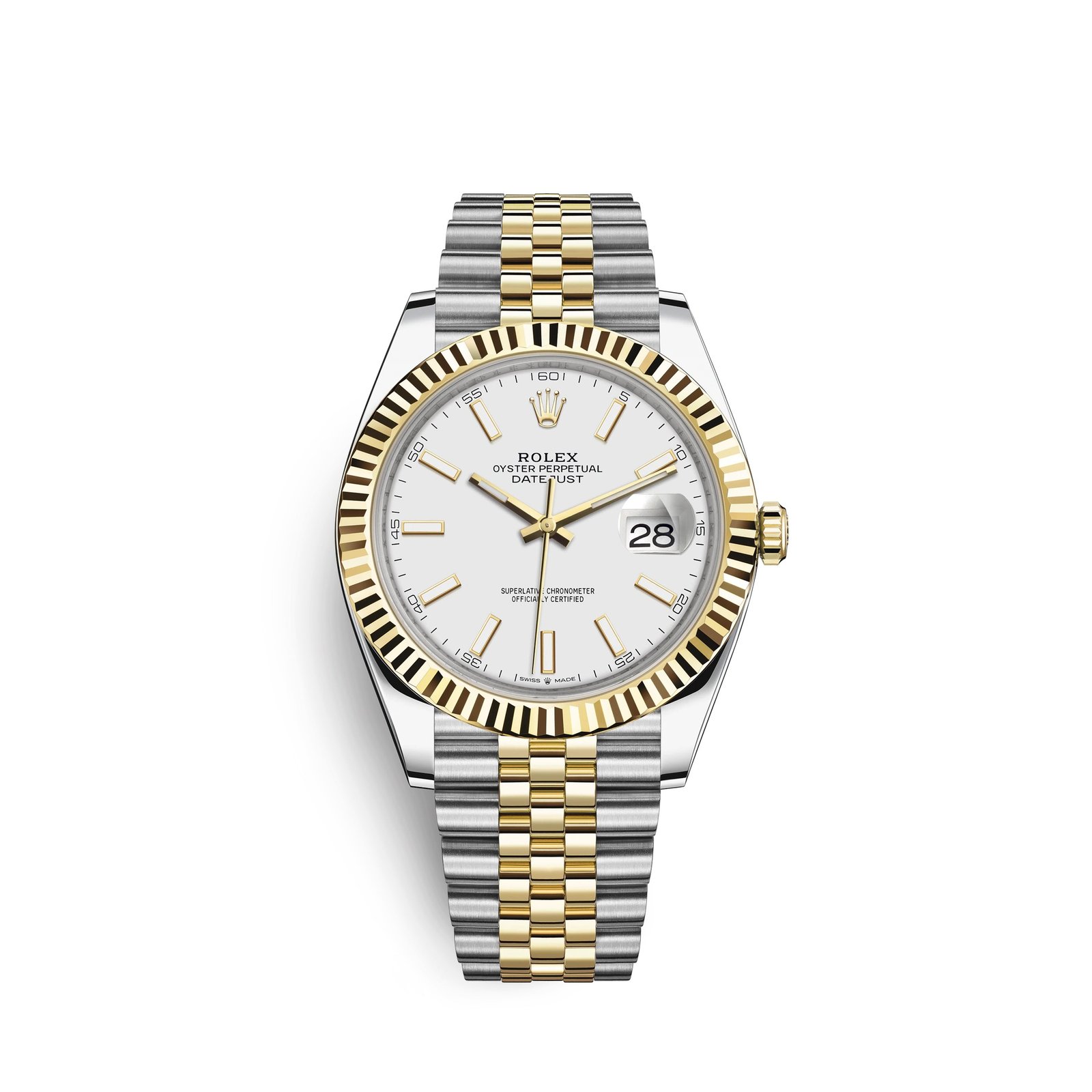 rolex datejust 41, 18k yellow gold and stainless steel, 41mm, ref# 126333 0016