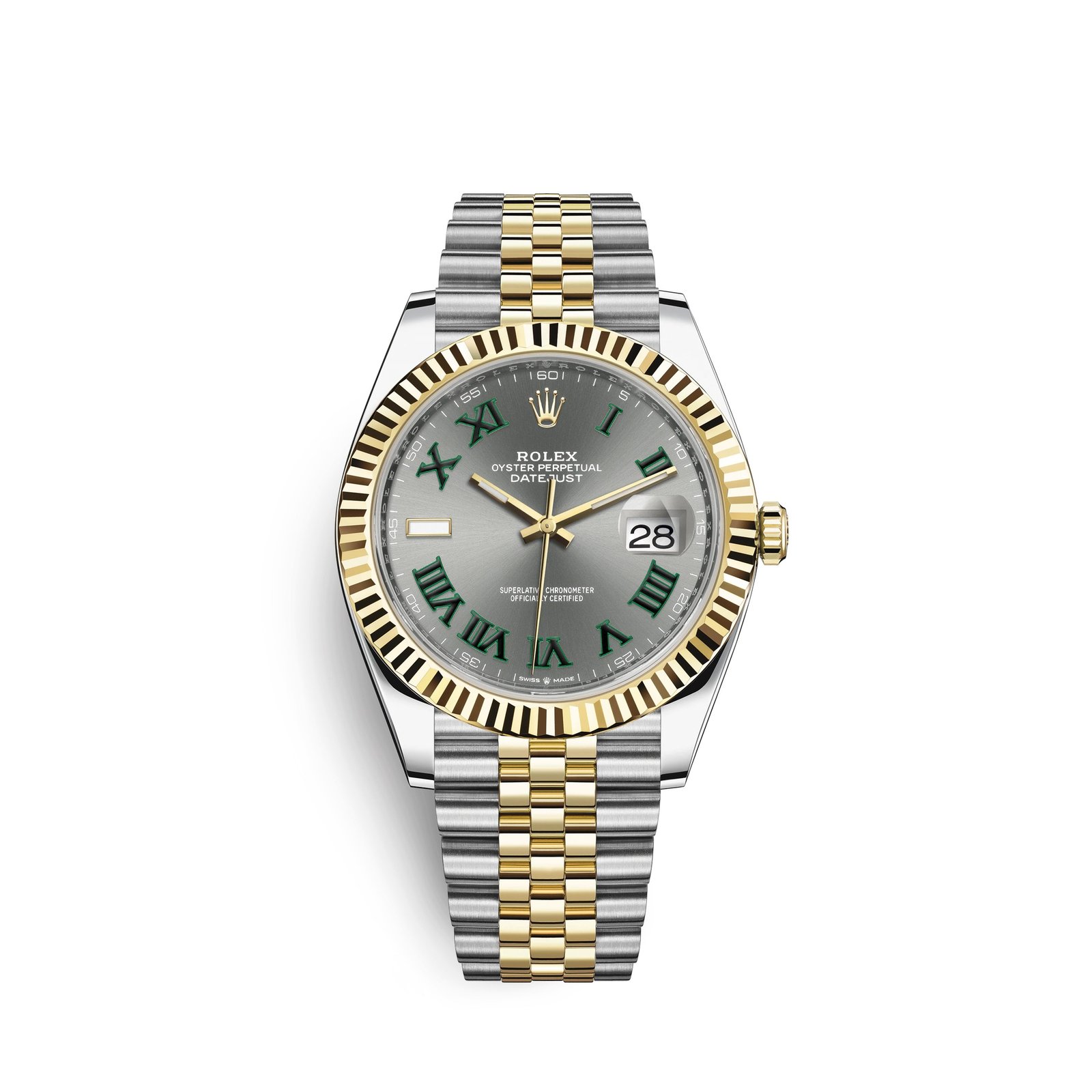 rolex datejust 41, 18k yellow gold and stainless steel, 41mm, ref# 126333 0020