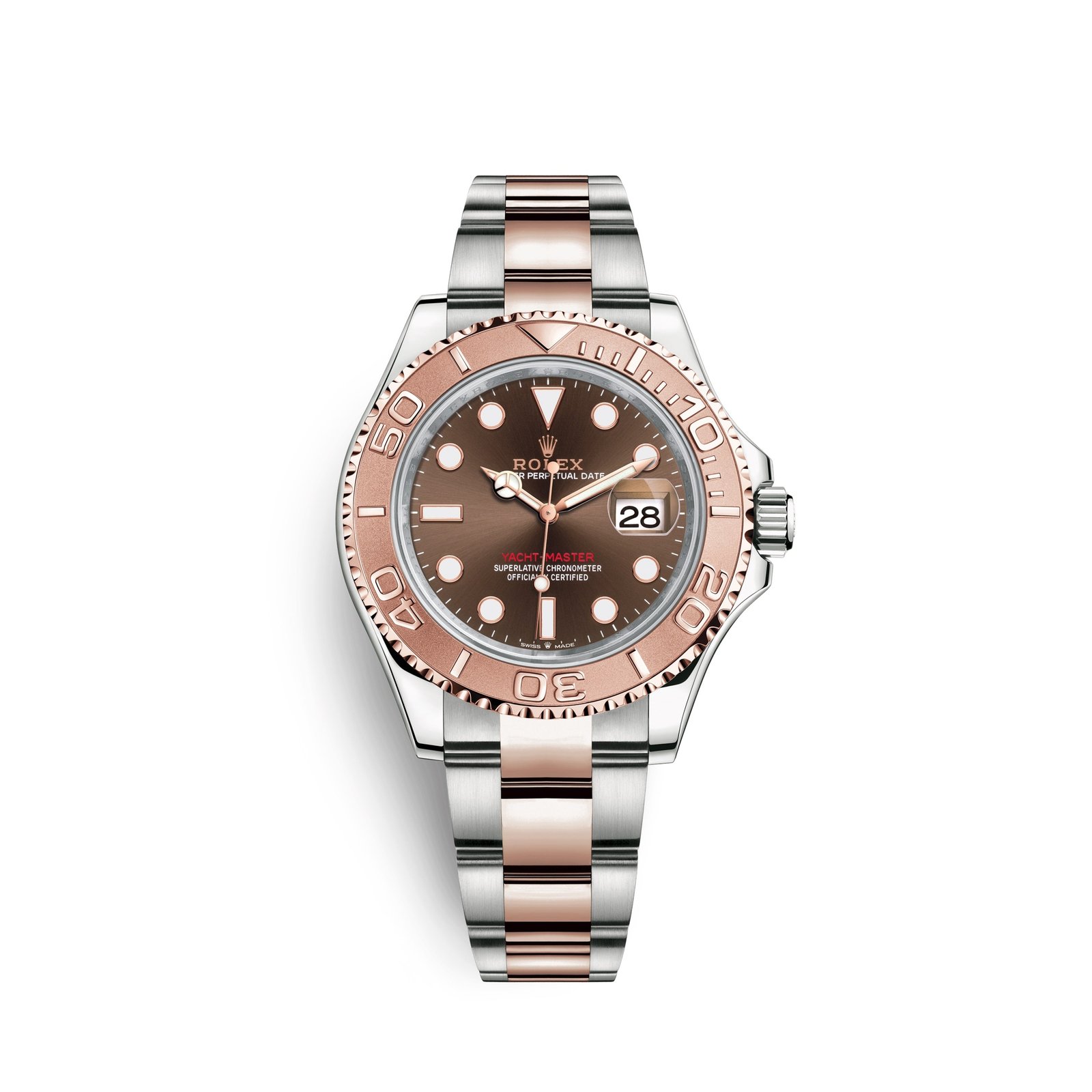 rolex yacht master 40, stainless steel and 18k everose gold, 40mm, ref# 126621 0001