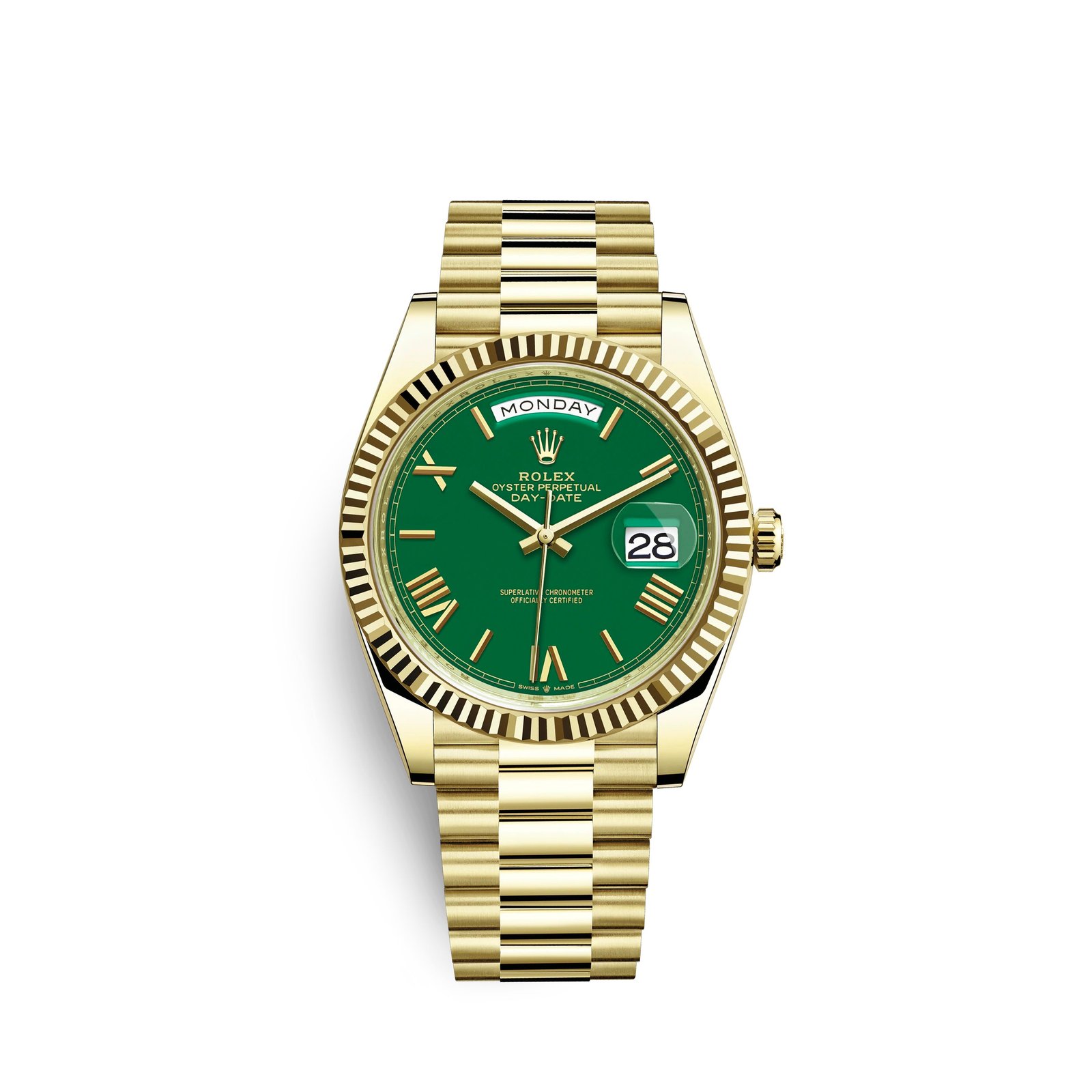 rolex day date 40mm, 18k yellow gold, ref# 228238 0061