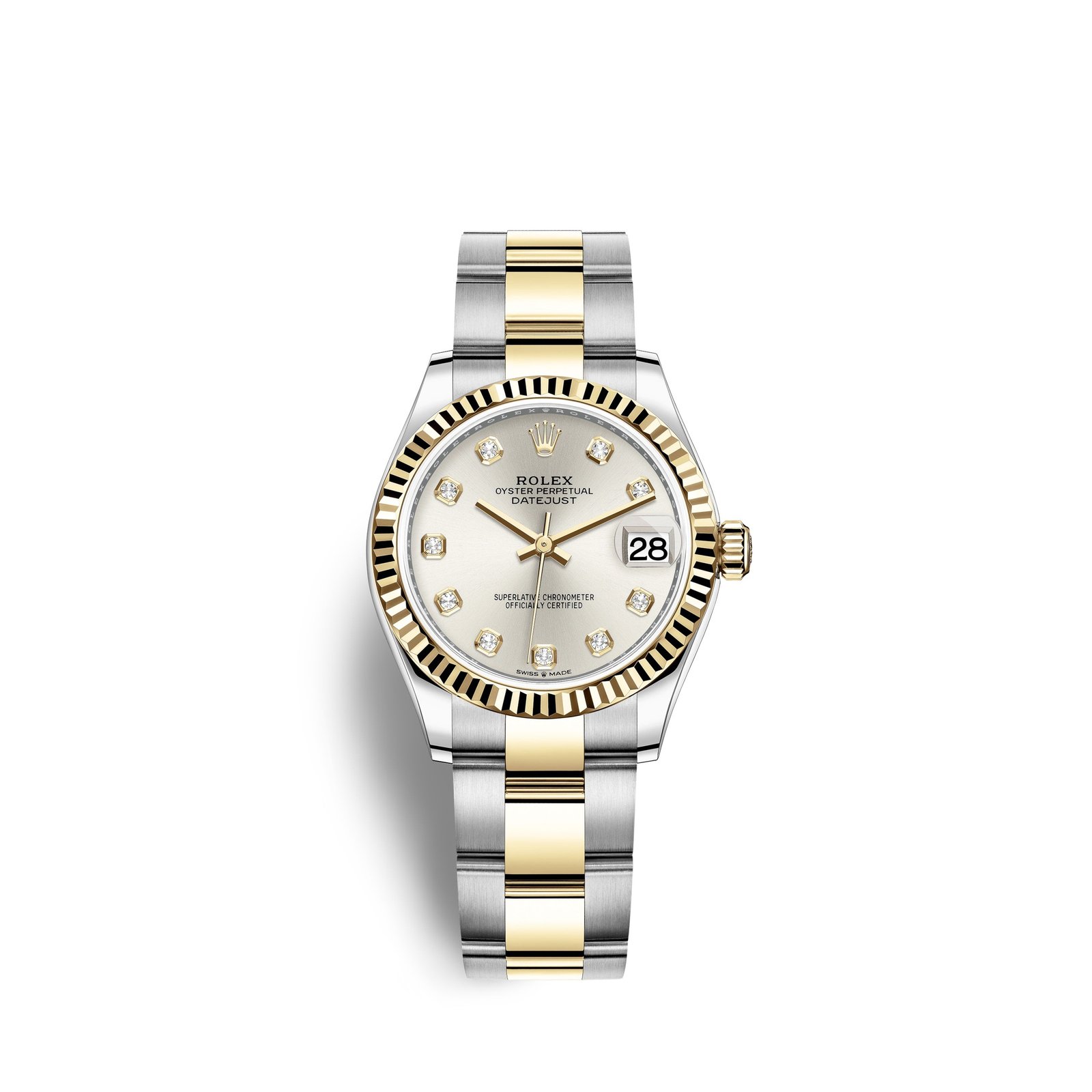 rolex datejust 31, oystersteel and 18k yellow gold, ref# 278273 0019