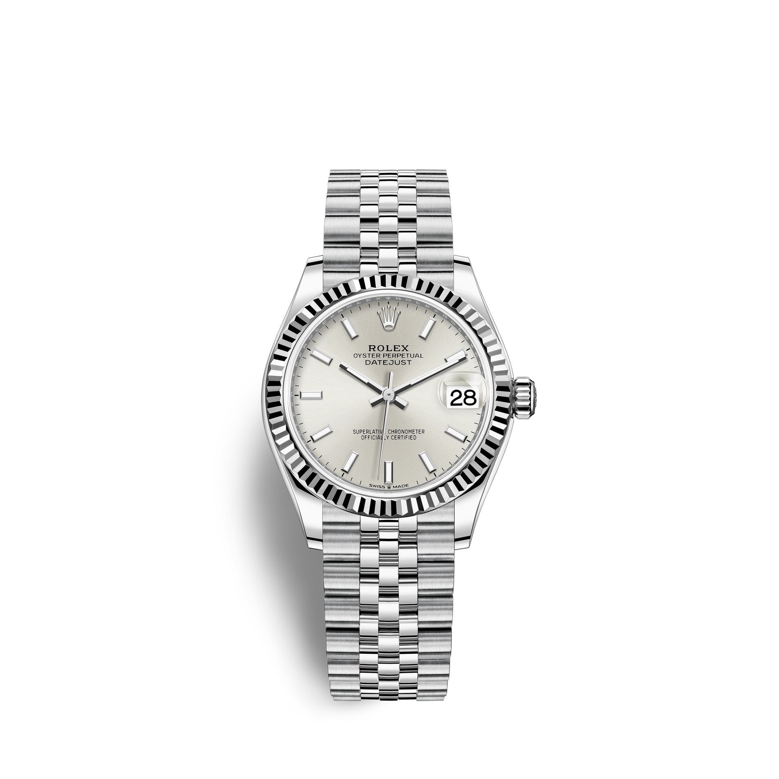 rolex datejust 31, oystersteel and 18k white gold, ref# 278274 0012 rolex datejust 31, oystersteel and 18k white gold, ref# 278274 0012