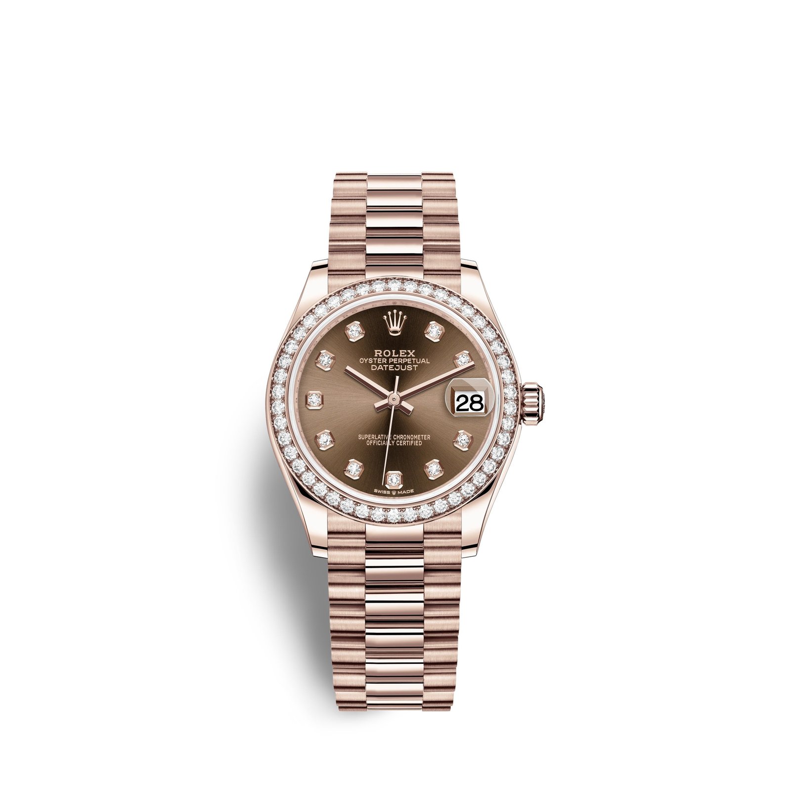 rolex datejust 31, 18kt everose gold, ref# 278285rbr 0006 rolex datejust 31, 18kt everose gold, ref# 278285rbr 0006