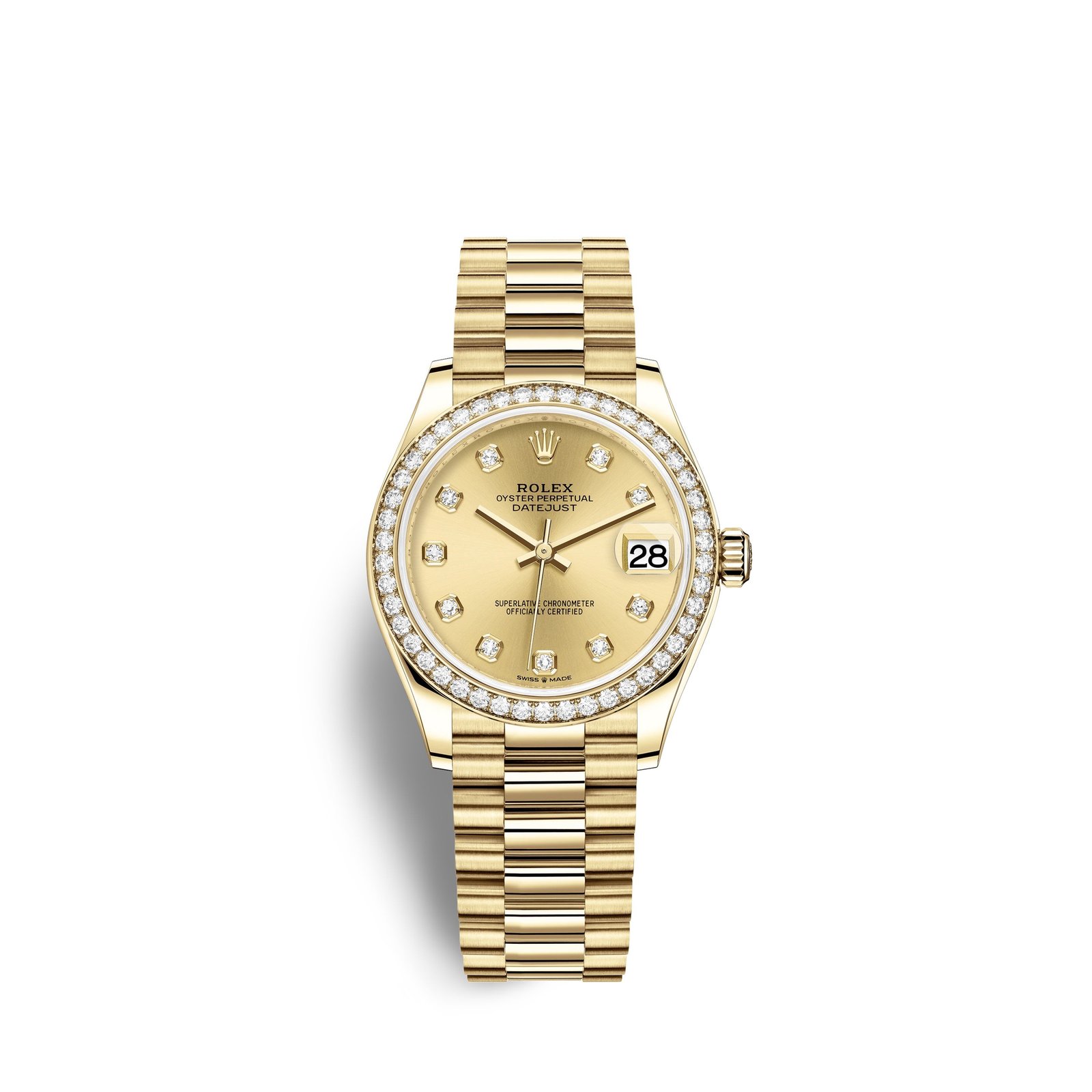 rolex datejust 31, 18kt yellow gold, ref# 278288rbr 0005 rolex datejust 31, 18kt yellow gold, ref# 278288rbr 0005