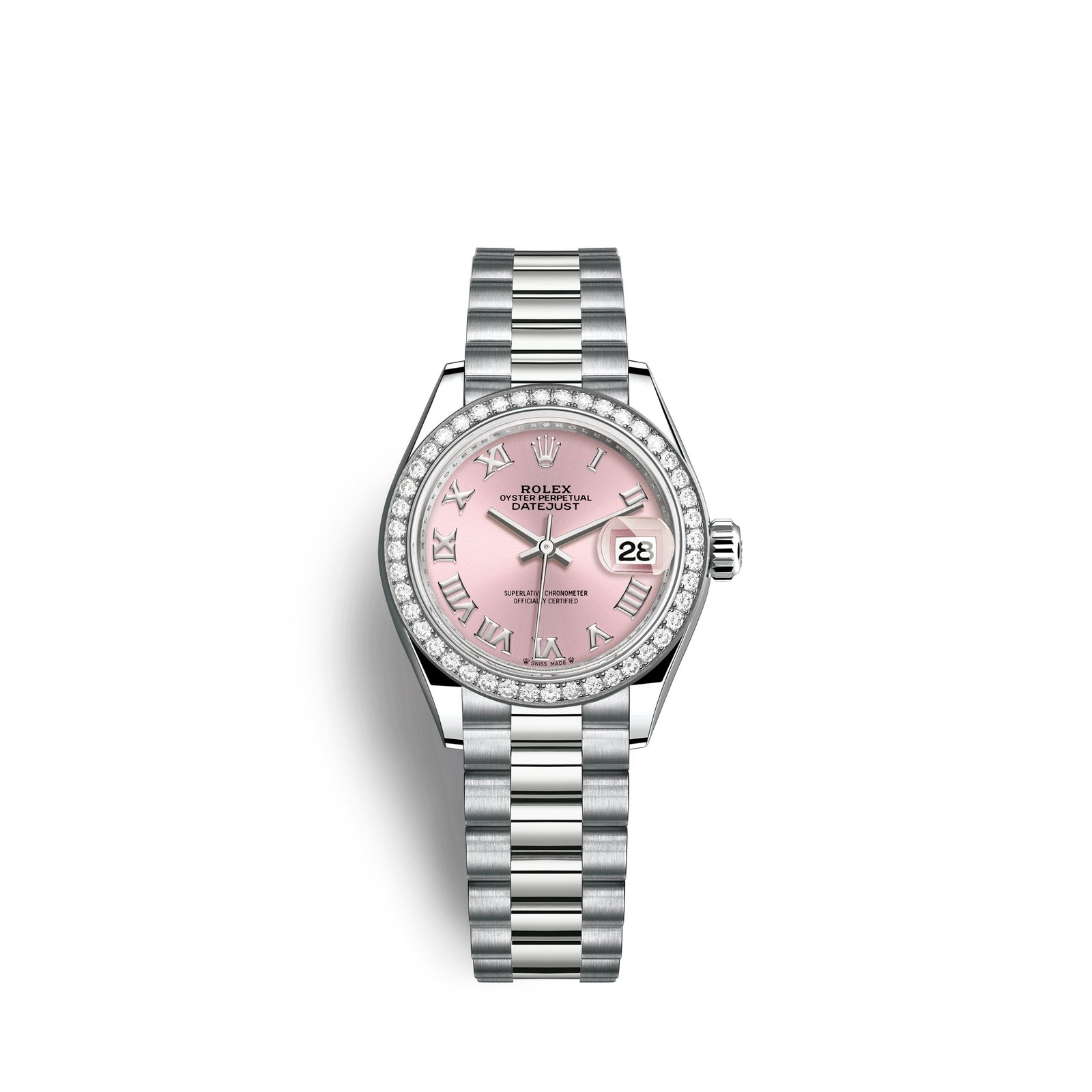 rolex lady datejust 28mm, 18k white gold, ref# 279139rbr 0012