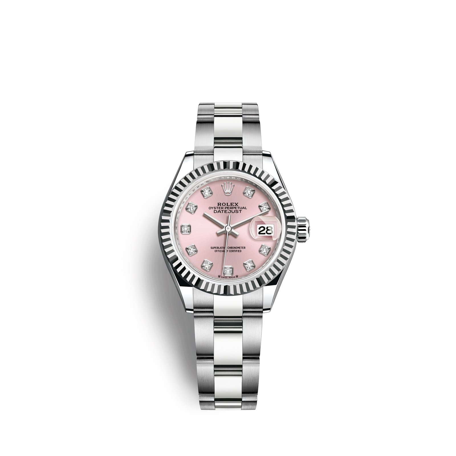 rolex lady datejust 28, oystersteel and 18k white gold, ref# 279174 0004