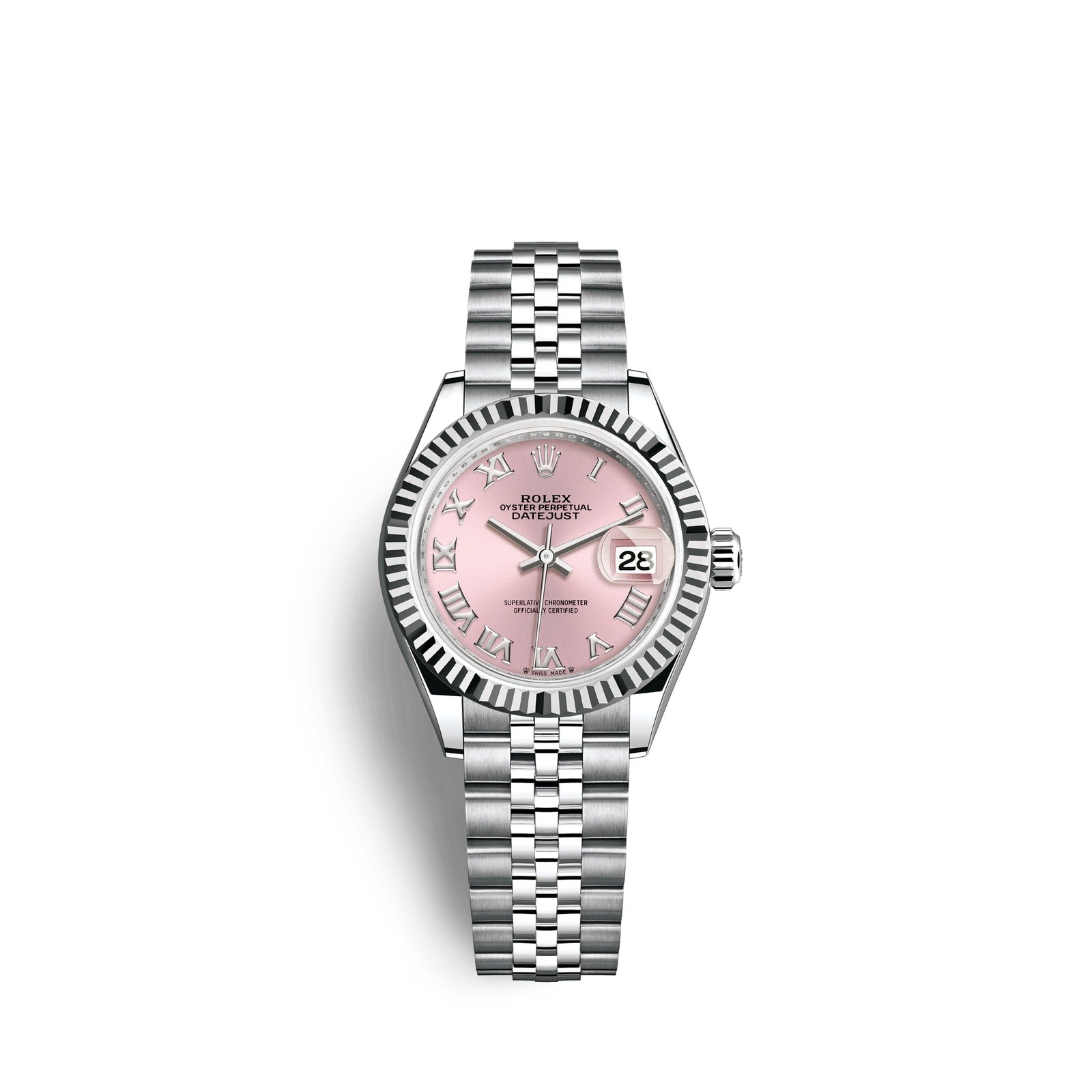 rolex lady datejust 28, oystersteel and 18k white gold, ref# 279174 0017