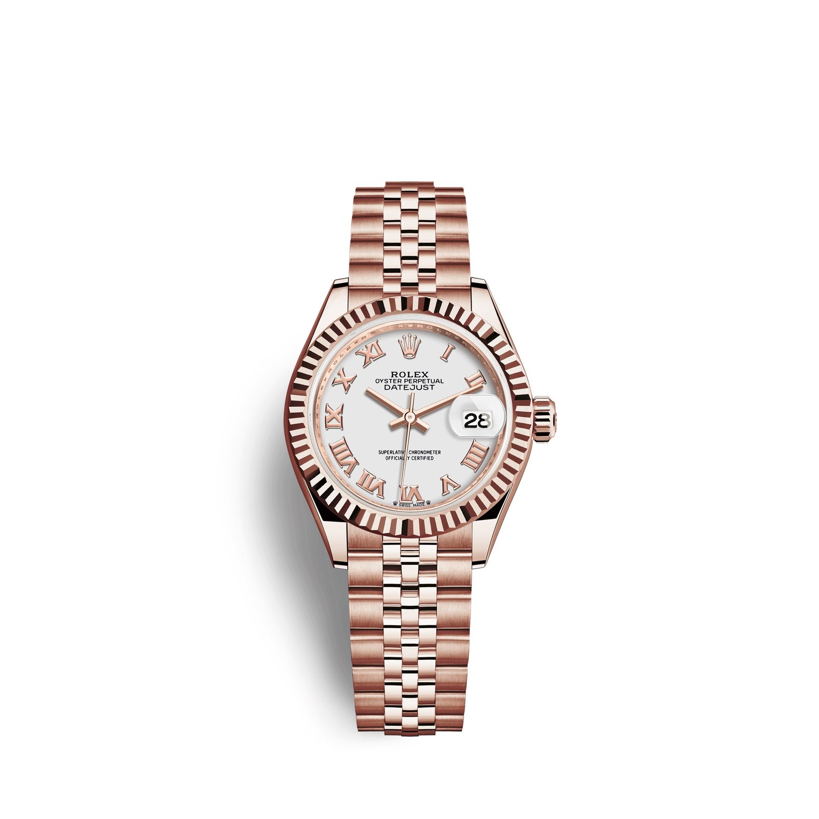 rolex lady datejust 28, 18k everose gold, ref# 279175 0022 rolex lady datejust 28, 18k everose gold, ref# 279175 0022