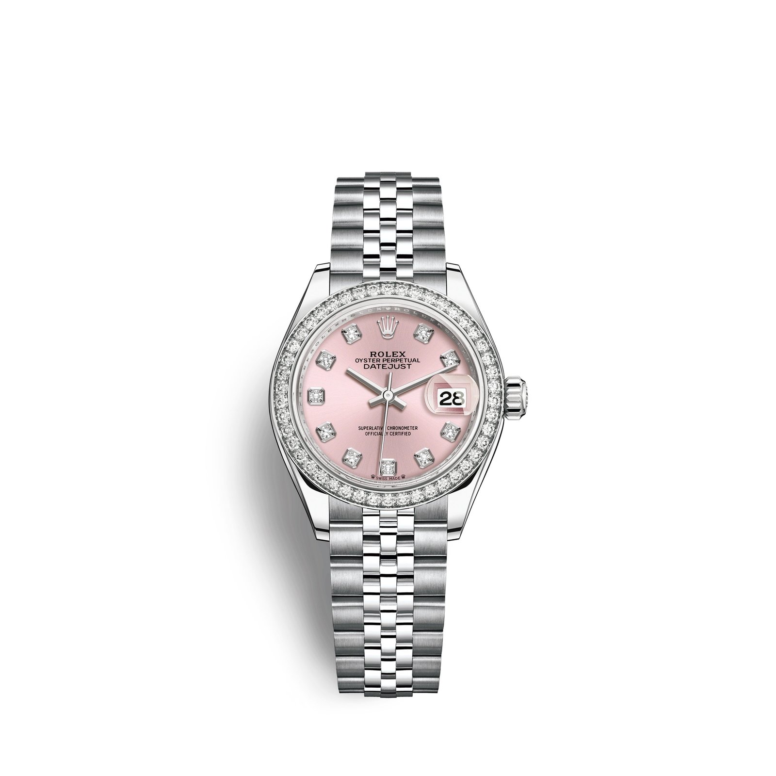 rolex lady datejust 28, oystersteel and 18k white gold, ref# 279384rbr 0003