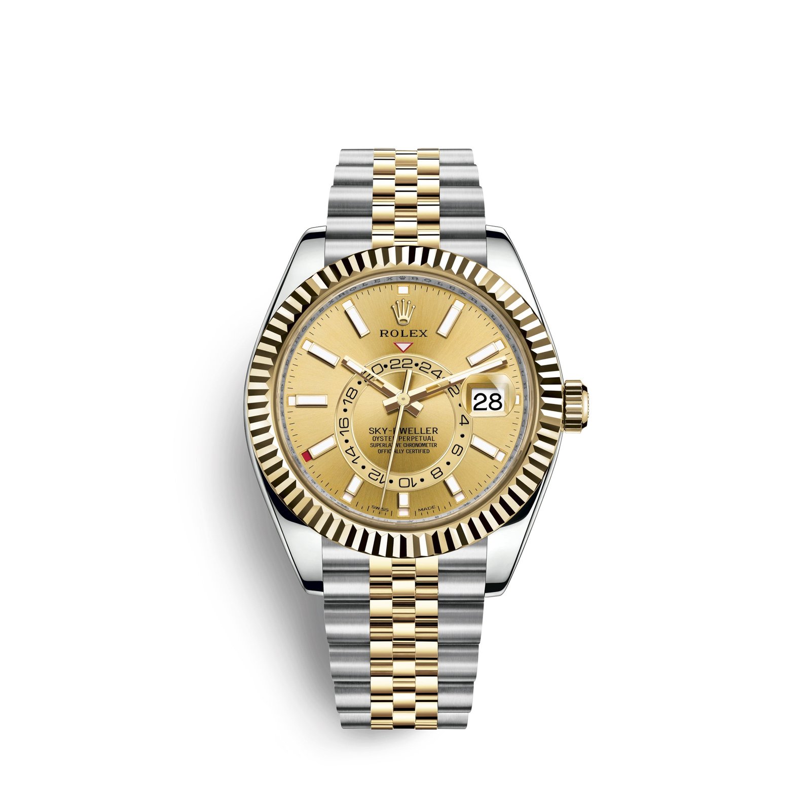 rolex sky dweller 42mm, oystersteel and 18k yellow gold, ref# 326933 0004