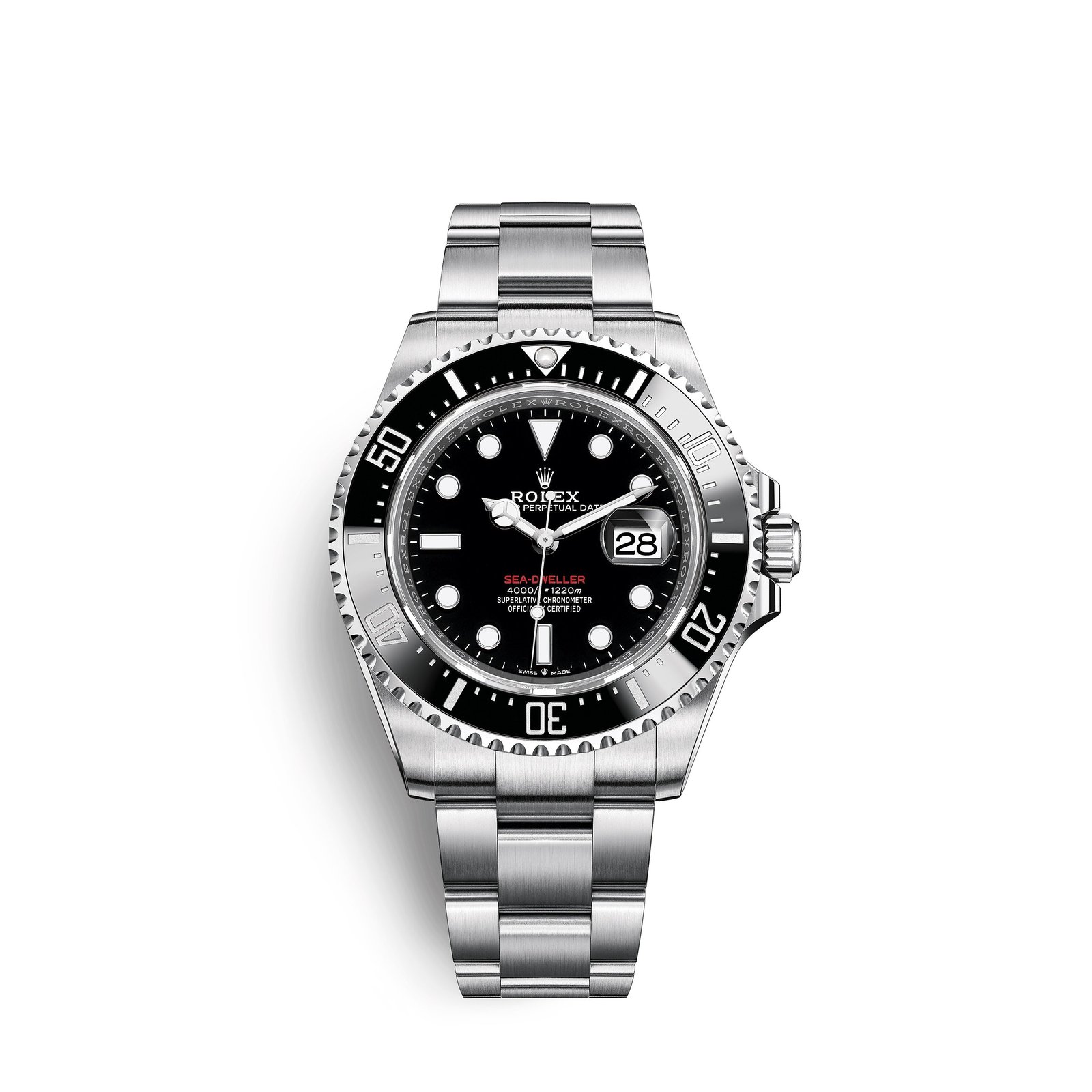 rolex sea dweller 43, oystersteel, red letters, ref# 126600 0002